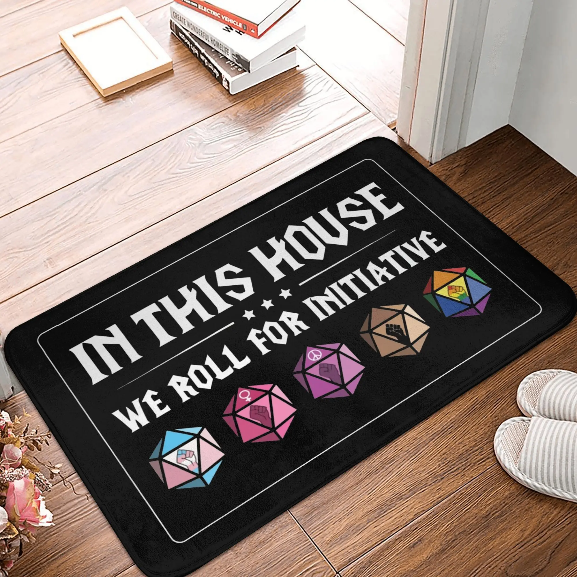 Dnd Game House Initiative – tapis d'entrée pour porte d'entrée, cuisine extérieure, paillasson de bain, salon