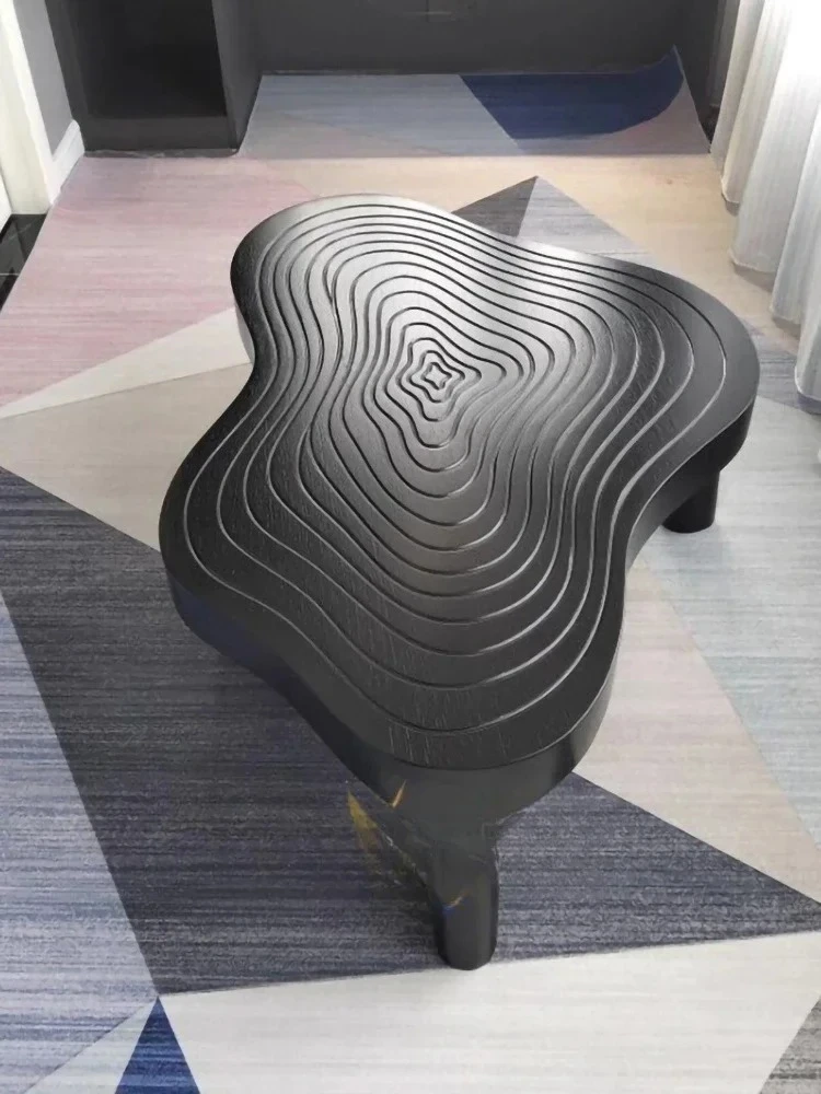 N  Italian Minimalist Irregular Oak Tea Table Creative Coffee Table Coffee Table Designer Nordic Shaped