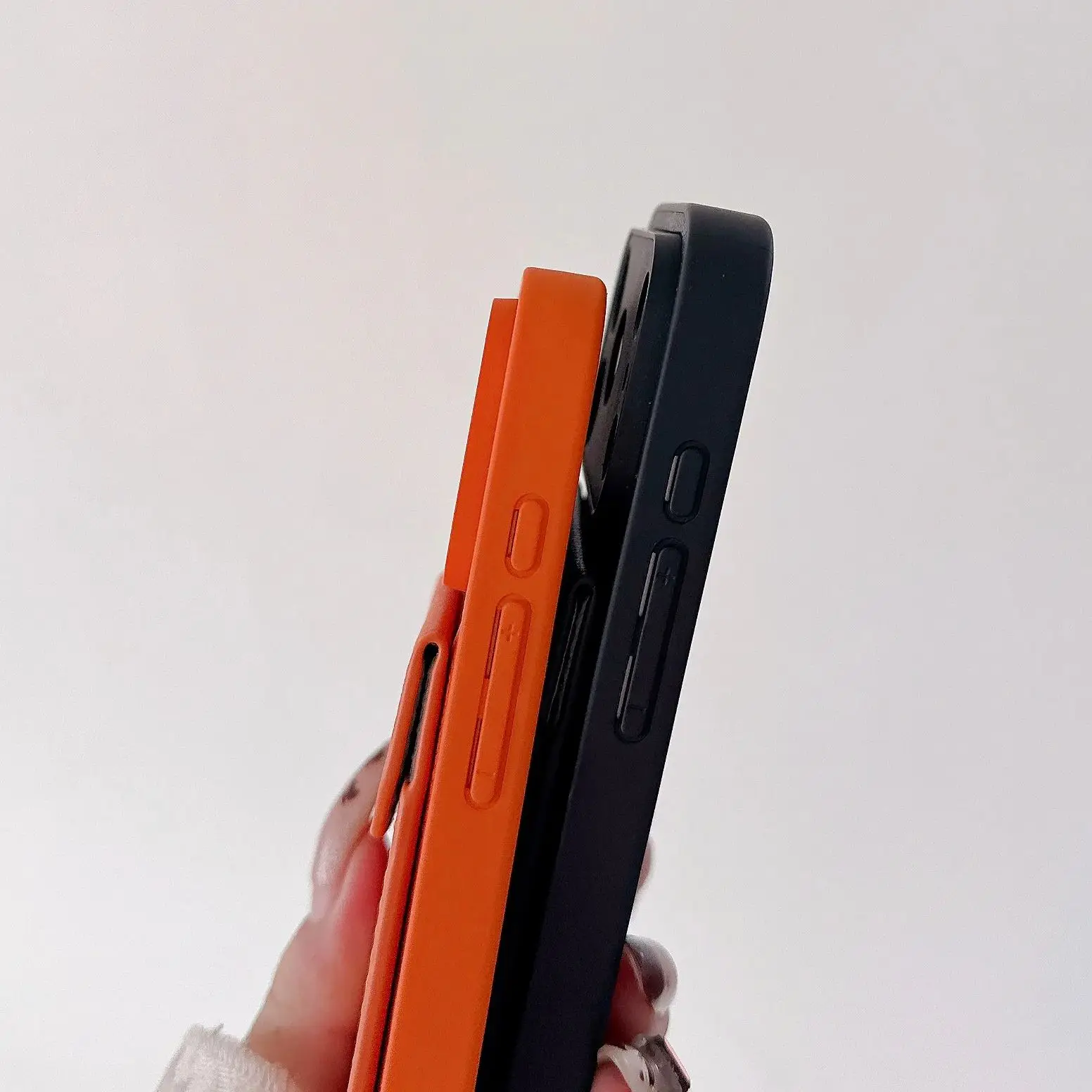 فتحة للبطاقات محفظة بو الجلود قوس الحال بالنسبة آيفون الهواء 17 16 15 14 13 12 11 برو XR XS ماكس زائد الأعمال الصغيرة صور غطاء مشبك