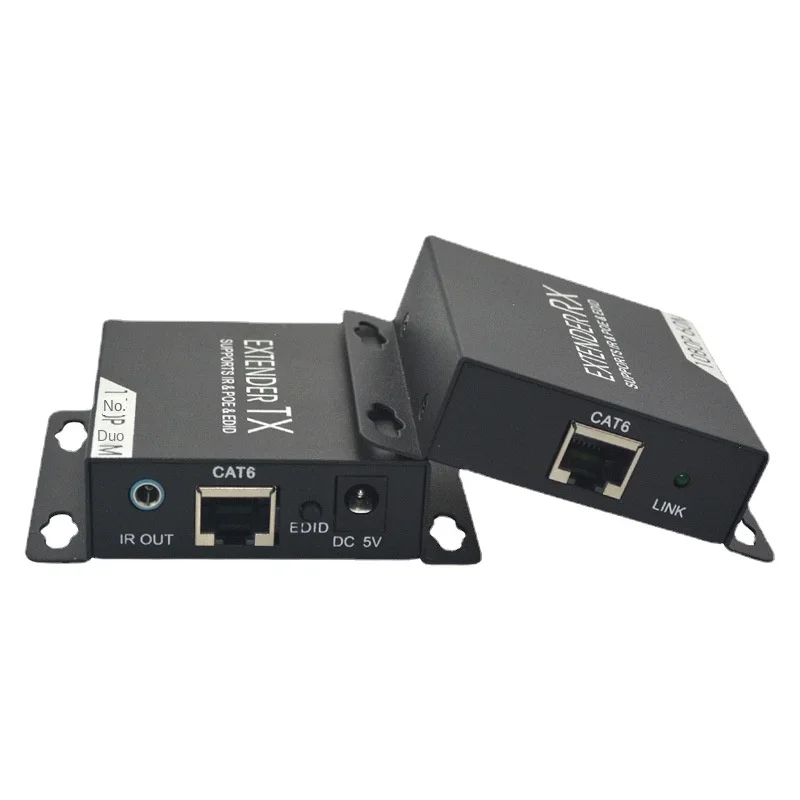 

1080P HDMI Single Ethernet Cable Extender - 60m High Definition Network Transmitter with POC Power Over Cable Loop Out