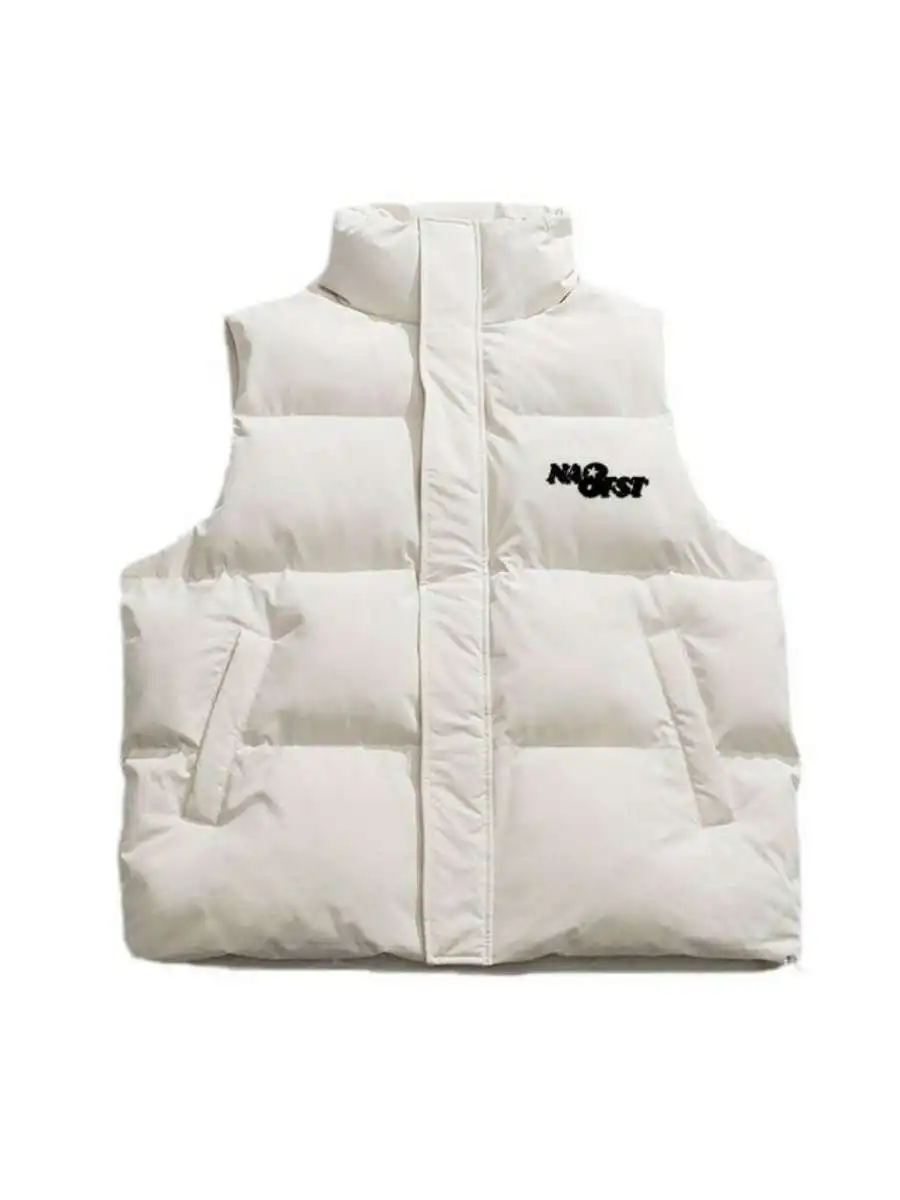 

Waterproof Thiened Cotton Jaet Loose Casual Stand Collar Autumn Winter Outerwear for Men And Women Bread Sle Couple Clo...