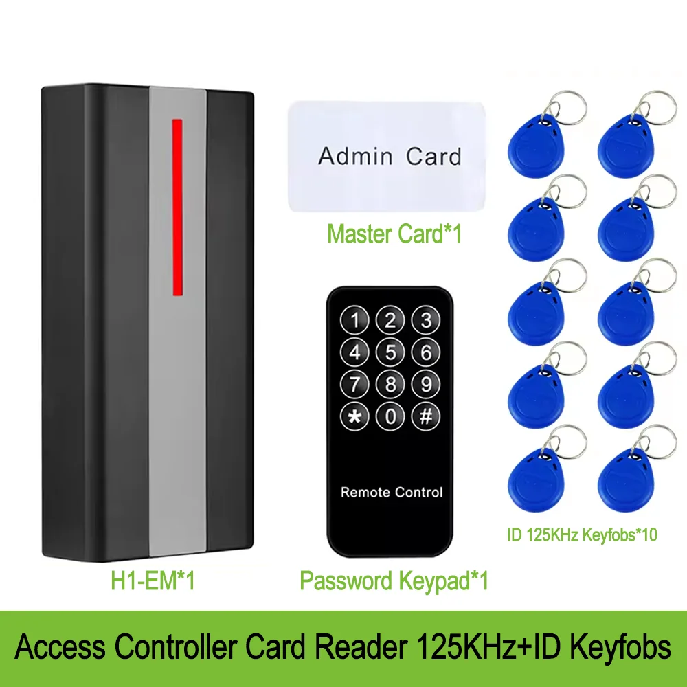 EM M1 قارئ بطاقات RFID الكل في واحد لوحة مفاتيح مستقلة للباب أدخل نظام القفل الإلكتروني لوحة مفاتيح التحكم في الوصول المقاومة للماء