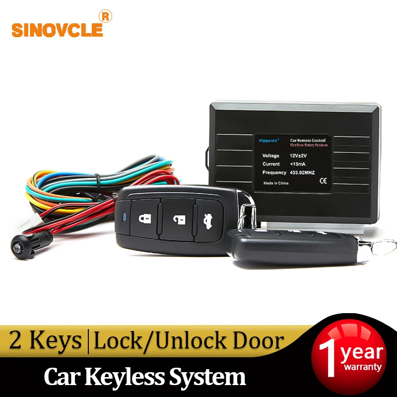 Hippcron Car Remote Central Door Lock Keyless System Central Locking With Car Alarm Systems Auto Remote Central Kit