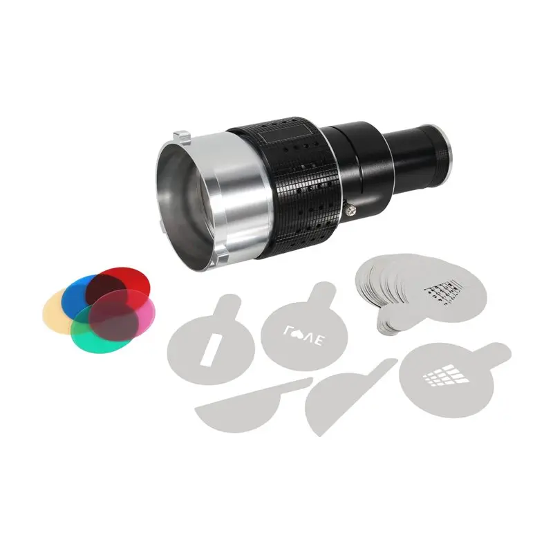 NEW HOT In Stock-Photograph Flash Snoot Conical Lens Video Modelling Shape Photo Studio Light Kit With Optical Spotlight Lens 35