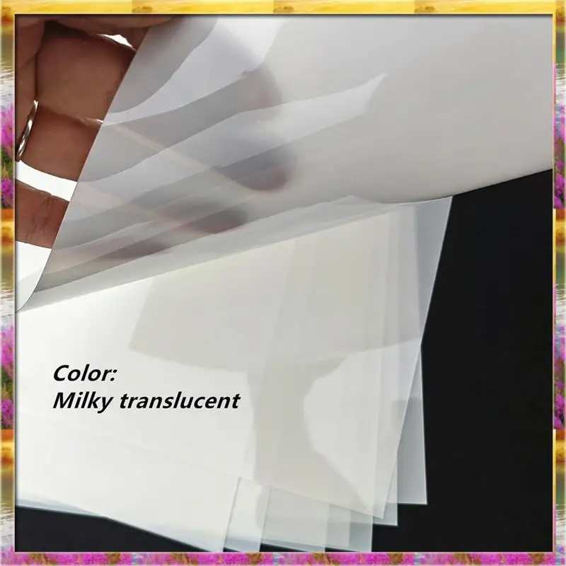 ABSU لآلات القطع المتوافقة، 10 عبوات مكونة من 12 بوصة × 24 بوصة 7.5 مل/0.19 مم أوراق استنسل مايلر فارغة وشفافة