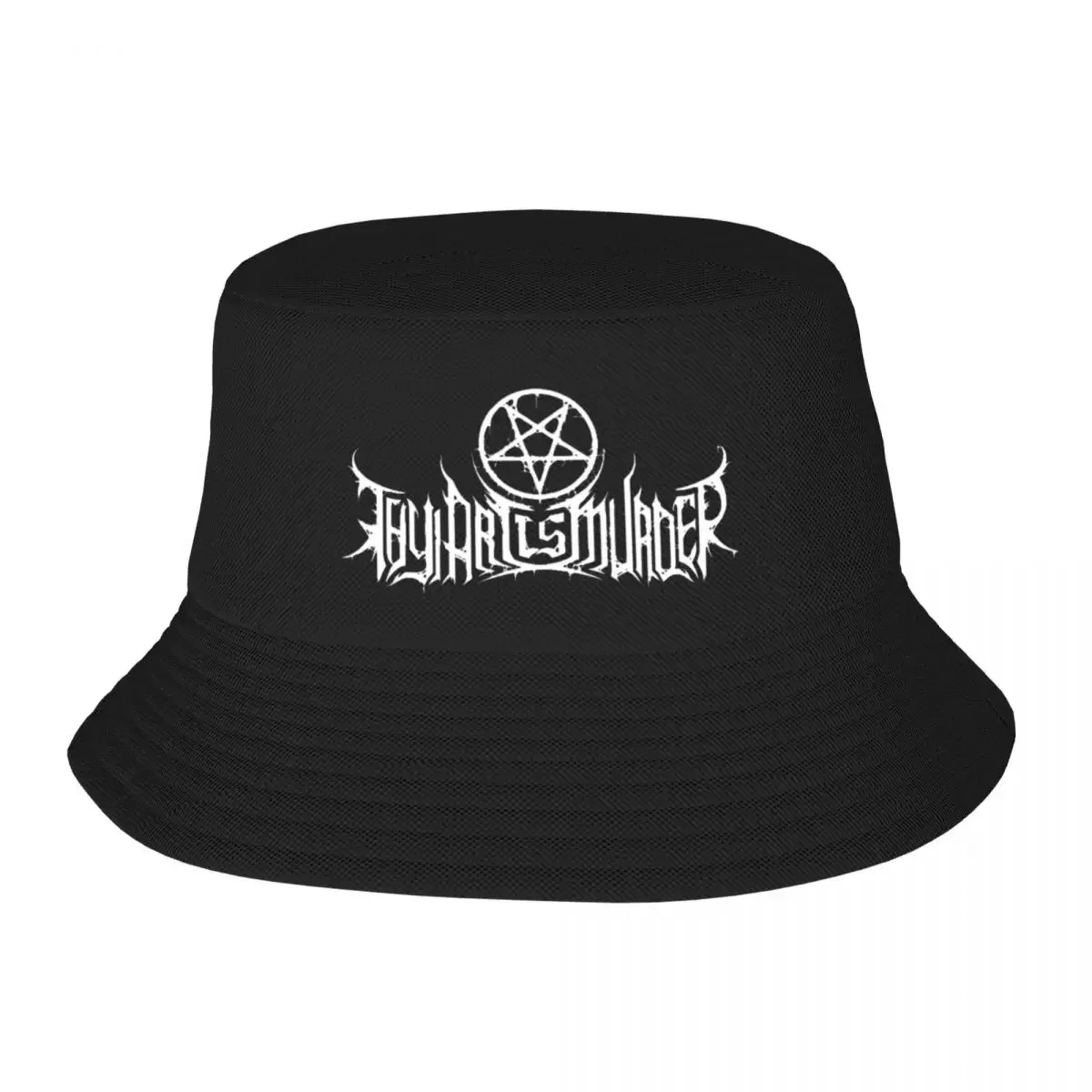New Street Thy Art Is Murder Logo Bucket Hat For Women Men Foldable Vintage Deathcore Band Fisherman Cap Summer Beach Headwear