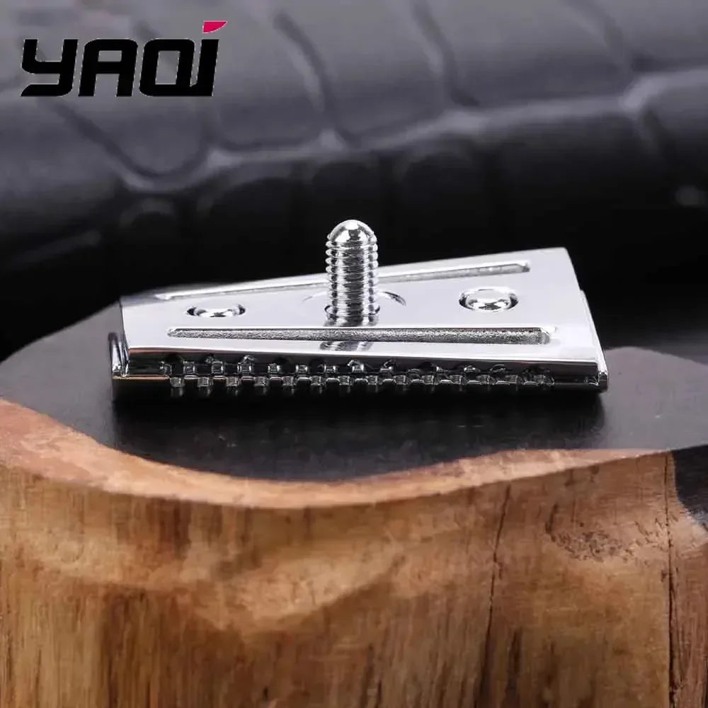 

YAQI Men's Double-Edged Slant Safety Razor Head Replacement Aggressive Chrome Color Accessory