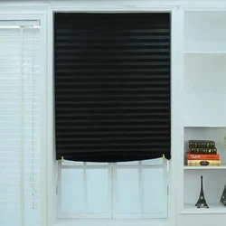Blackout Blind for Window Pleated Blinds Cordless Shade Light Filtering Shades for Bathroom Kitchen Office
