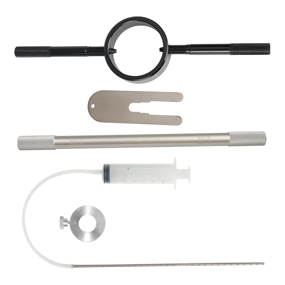 Motorcycle Fork Service Tool Kit, Fork Oil Level Tool, Fork Spring Compressor and Damper Rod Bleed Tool