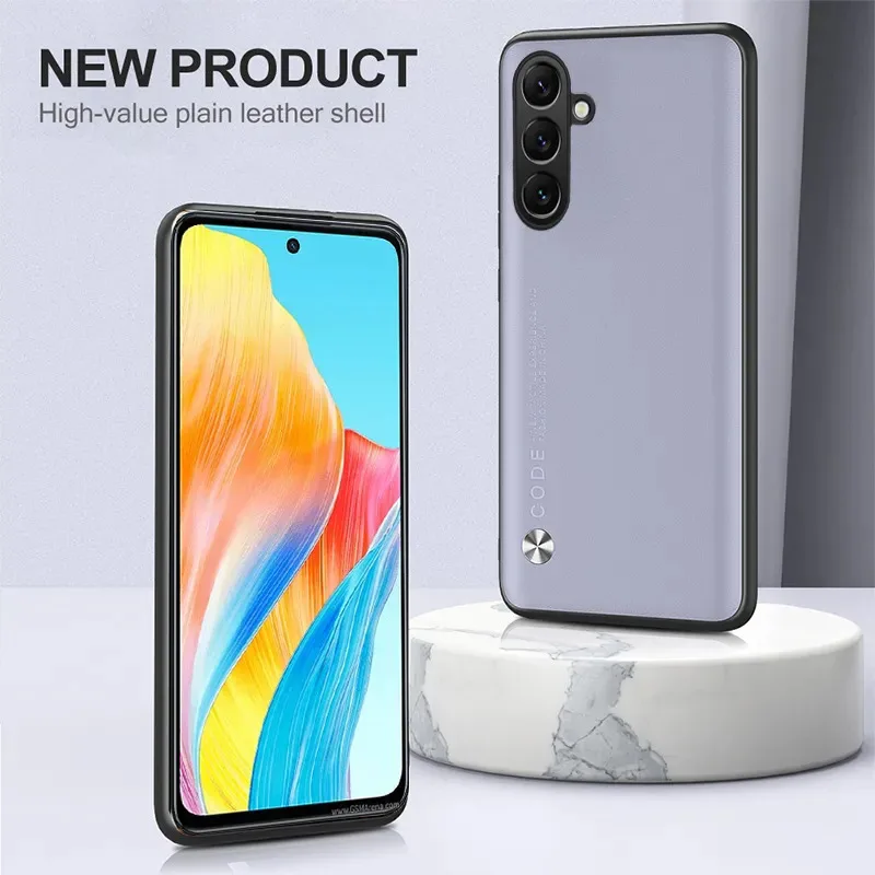 Phone Case For Samsung Galaxy A37 Classic Leather Silicone Matte Soft Cover For Samsung Galaxy A37 A17 A57 Shockproof Shell
