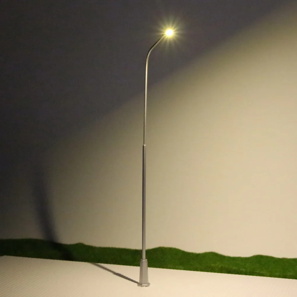 Lámpara de Metal con resistencias, luz LED blanca cálida de 20cm, 5 piezas, modelo de ferrocarril a escala 1:50, LNH20