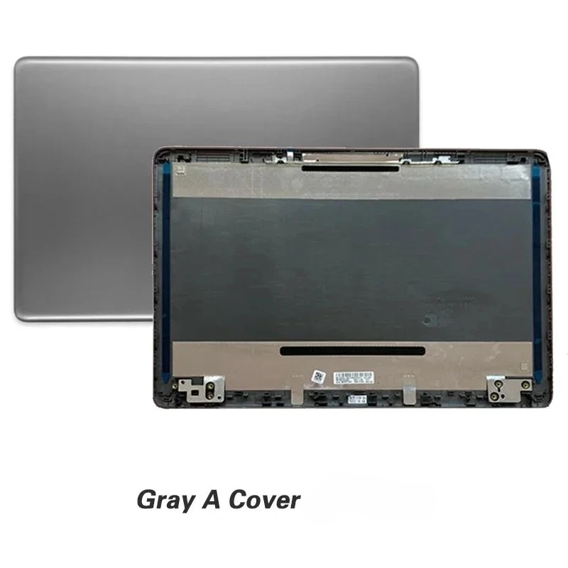 كمبيوتر محمول LCD الغطاء الخلفي الإطار الأمامي ل HP 14-CF 14-DF 14-DK 14-DP 14S-CR 14S-CF 240 245 G8 Palmrest الغطاء السفلي مفصلات غطاء رمادي