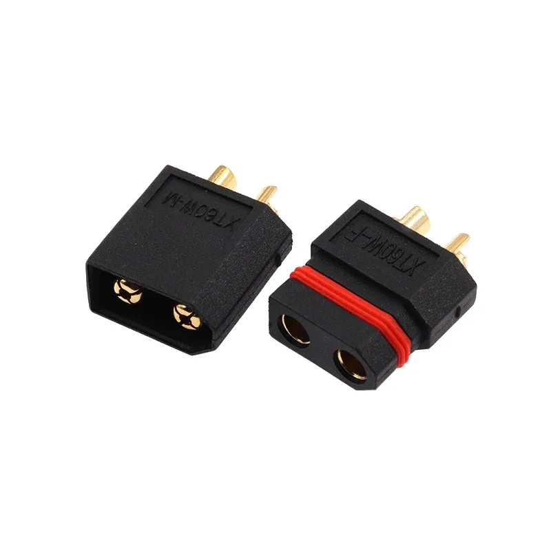 25pcs XT60 XT60W XT60EW Waterproof Plug Gold-Plated Bullet Connectors Male Female Lithium Battery Power Charging Interface