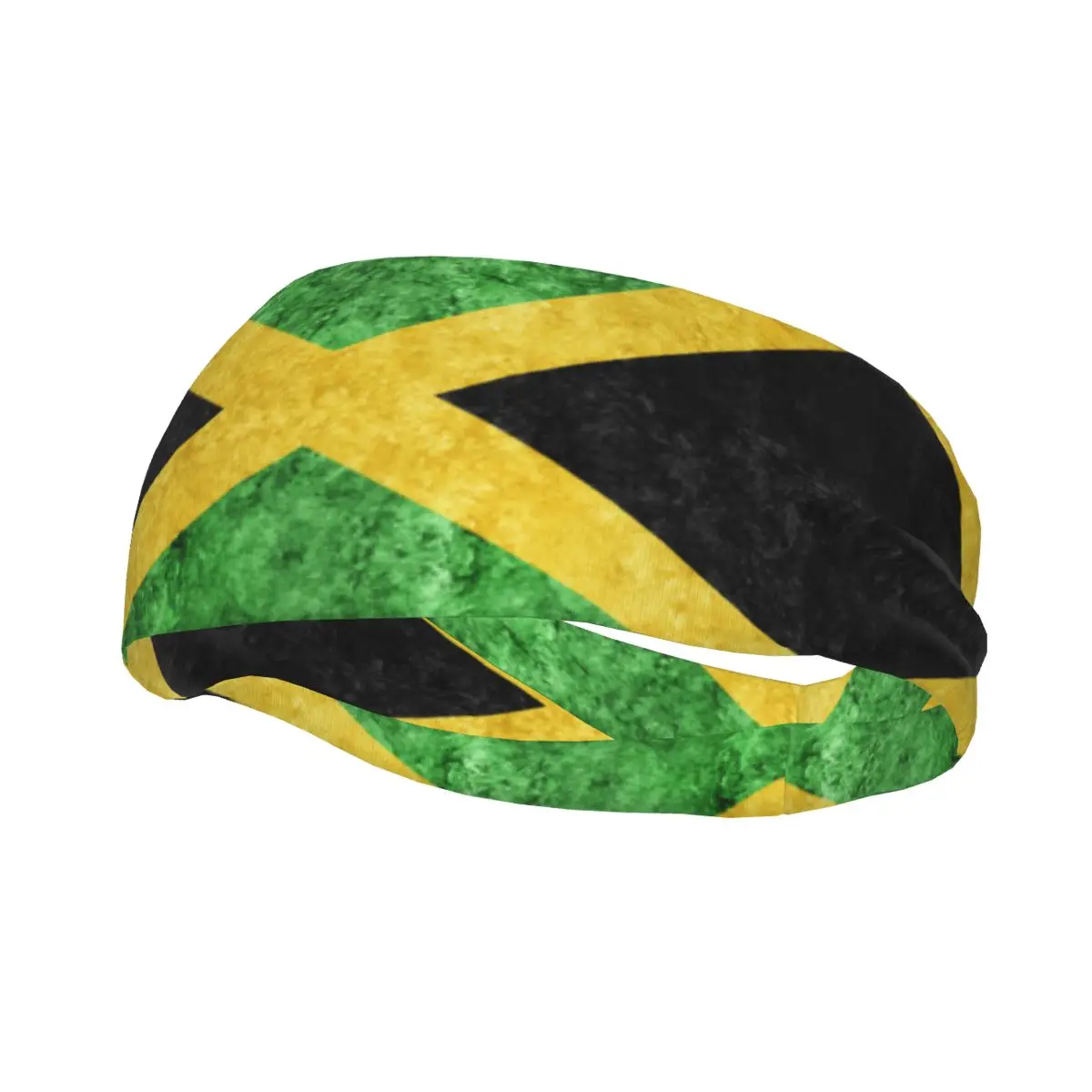 

Headband Sports Yoga Fitness Stretch Sweatband Hair Band Elasticity Headband Jamaica Metallic Flag