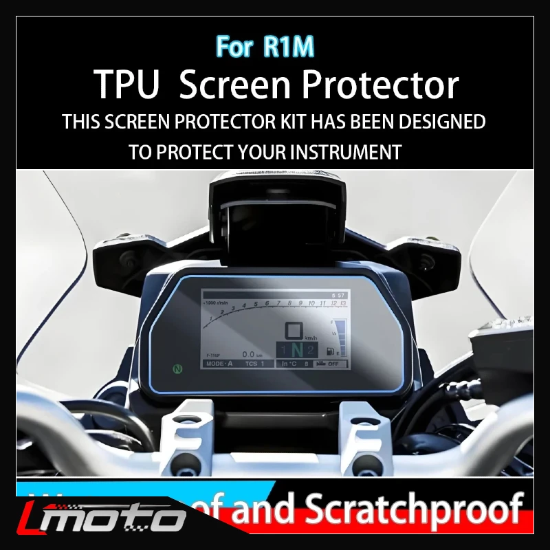 

For yamaha YZF R1 R1M 2022 2021 Motorcycle Scratch Cluster Protection Instrument Film accessories accessory Screen Dashboard