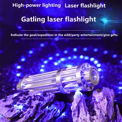450nm blue light high-power flashlight indicator pen can shoot ultra far, 10000m high brightness USB charging can reverse charge