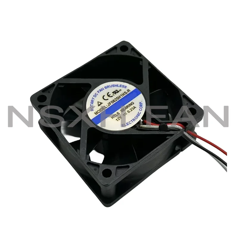 

JF0625H1HS-R 12V 0.23A 60x60x25mm 3-Wire Server Cooling Fan