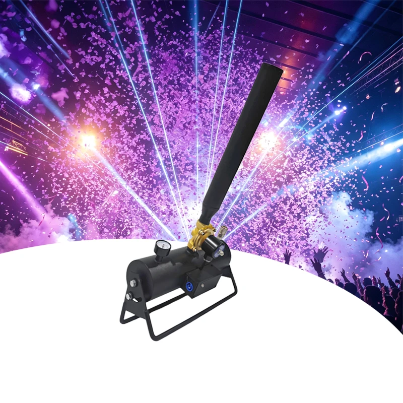 Mini Air Confetti Launcher Stage Effect Machine for Weddings Parties DJ Events Concerts Clubs Celebrations