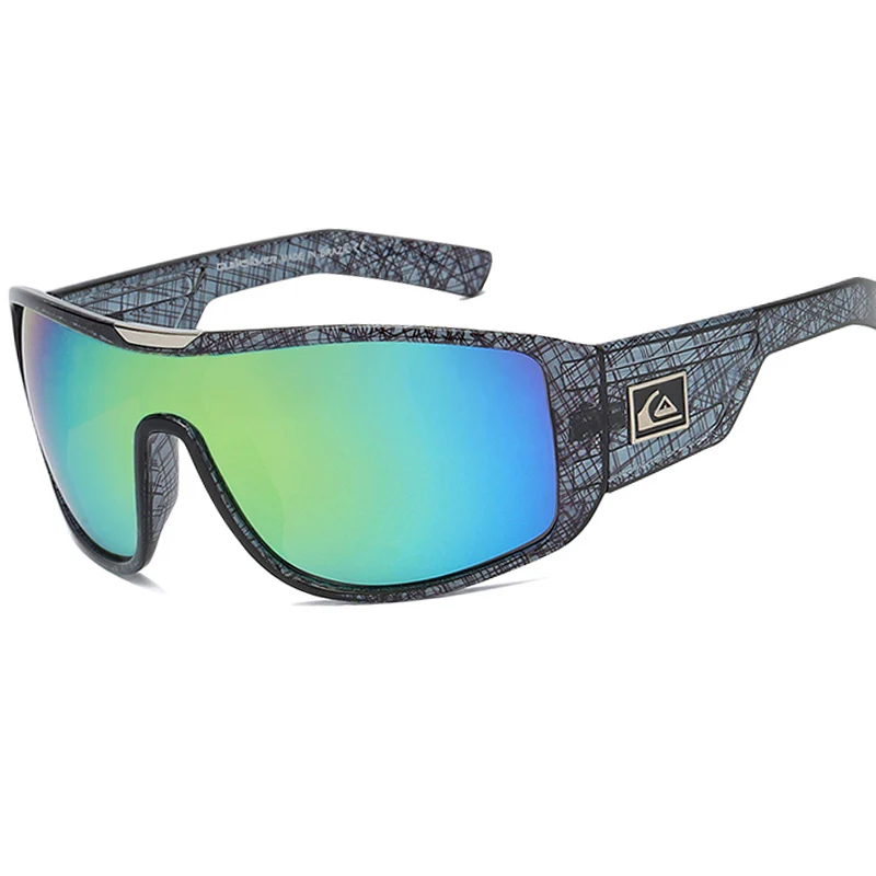 QS640 occhiali da sole uomo UV400 occhiali da sole quadrati per uomo Retro Brand Design occhiali sportivi da guida oversize Gafas