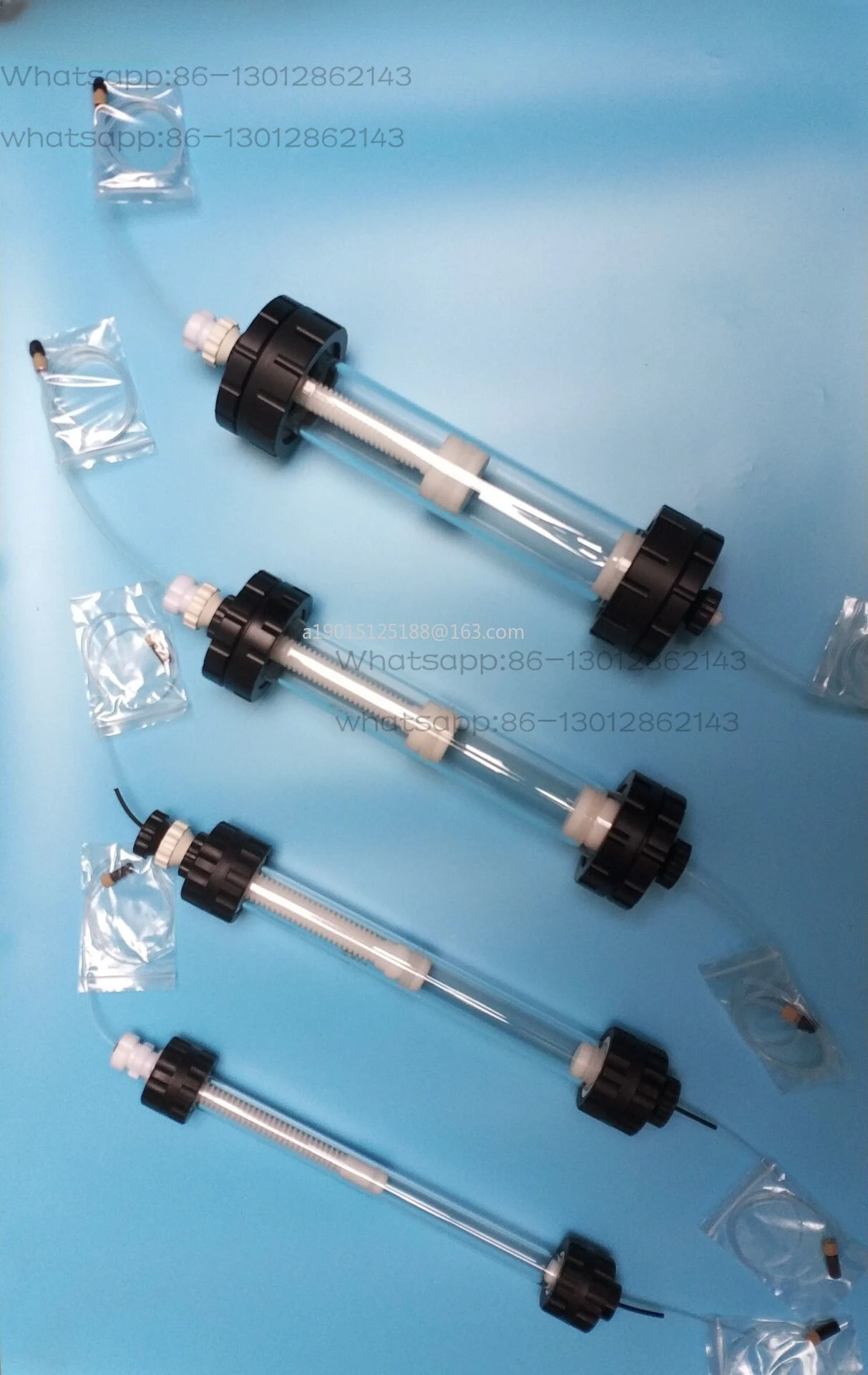 Medium pressure chromatography column with ion exchange column adapter