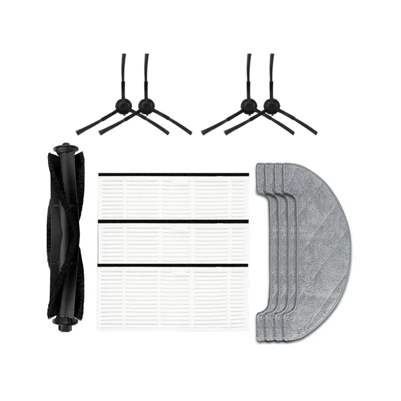 แปรงกรอง HEPA ด้านข้างหลักผ้าถูพื้นสำหรับ5290 cunga หุ่นยนต์อัลตร้าอุปกรณ์อะไหล่ทดแทนเครื่องดูดฝุ่น