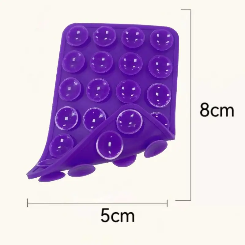 1Pc Silicone Suction Pad Double Sided For Mobile DYM Fixture Suction Cup Backed Adhesive Silicone Rubber Sucker Pad For Fixing