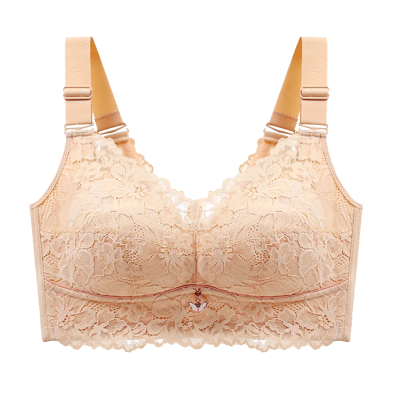 Push Up Bra Female Lingerie Sexy Bra Lace Bras for Women Wire Free Underwear Women 52C D E Cup Plus Size Bra Women Clothing Bras