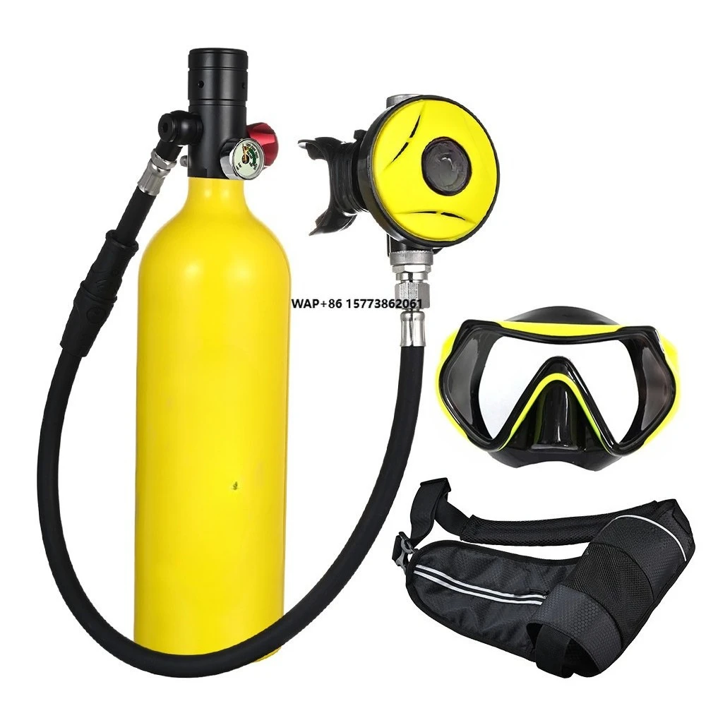 

Профессиональный подводный дыхательный аппарат для глубоководного погружения, портативный комплект с кислородным баллоном, все в одном