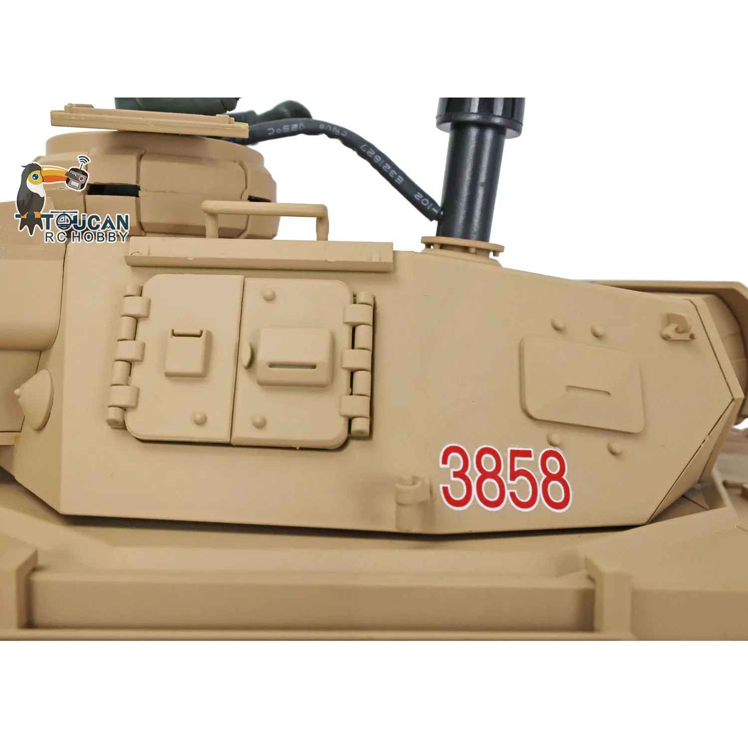 รถถัง Heng Long ขนาด 1/16 รุ่น 7.0 อัพเกรด Panzer IV F RTR RC รุ่น 3858 พร้อมระบบ 360 °   ปืนของเล่นแบบกระสุน BB พร้อมควันอินฟราเรด รุ่น TH17383