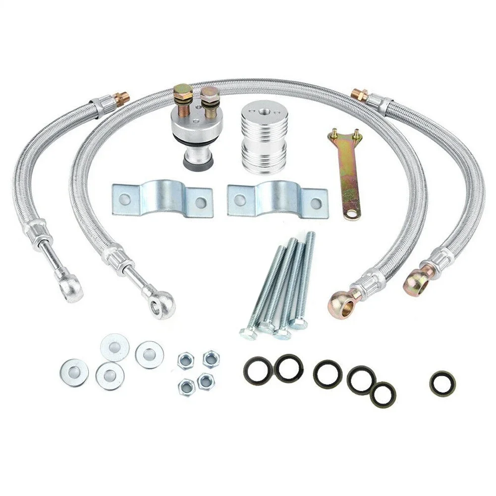 Motorcycle Engine Oil Cooler Cooling Radiator Kit 125Ml Aluminum Silver for Honda CB CG Engine