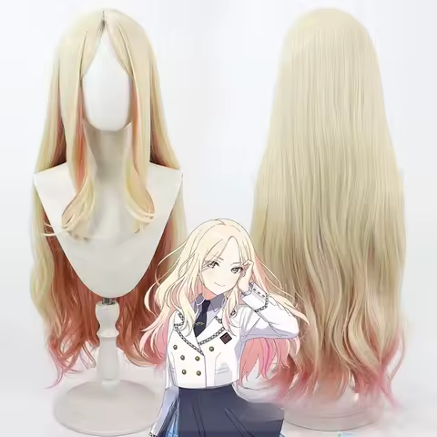 Idolmaster Shiny Colors Gakuen Juo Sena Cosplay Wig Anime Roleplay Party Costume Prop Synthetic Hair