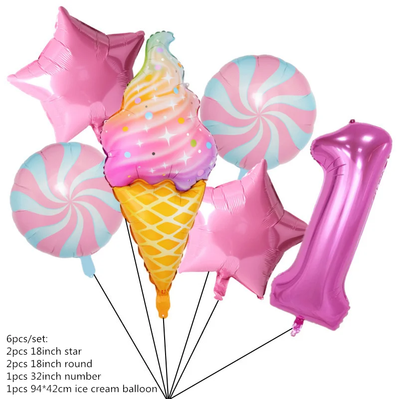 Süßigkeiten Lutscher Thema Einweg Tischdecken Baby Dusche Geburtstag Party Banner Pappteller Tasse Kulissen Ballon Dekorationen – Detail 10