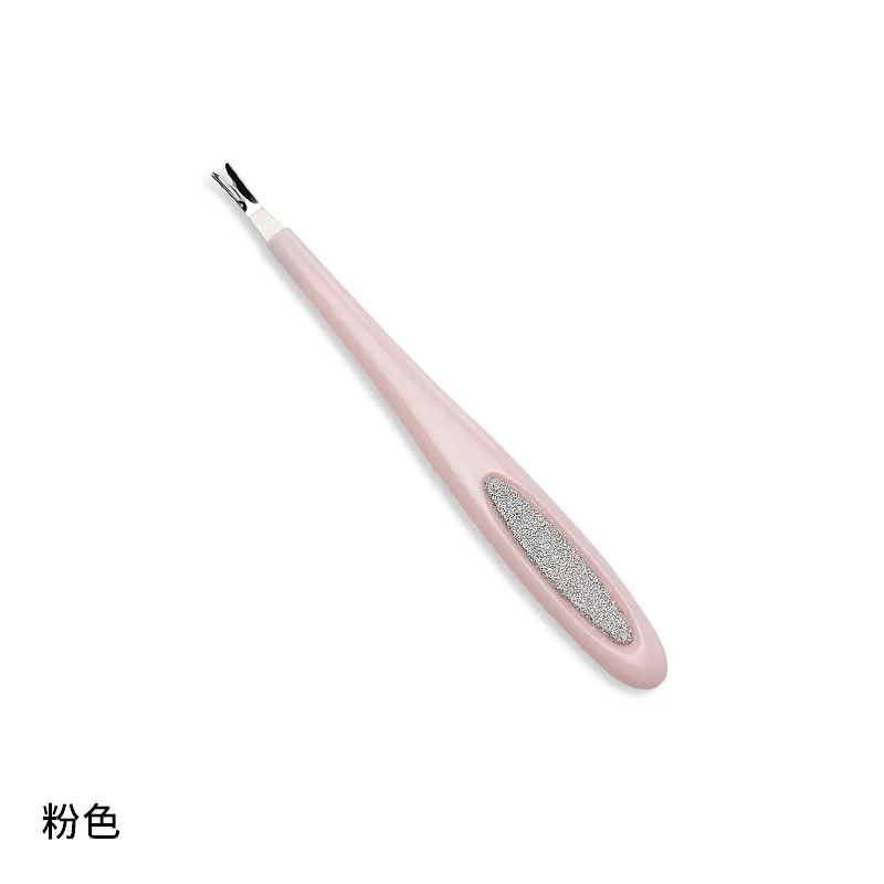 Strumento per unghie 2 in 1 con lima per carta vetrata affilata: abrasivo di alta qualità per lucidatura rapida, indolore e lucentezza ideale in movimento