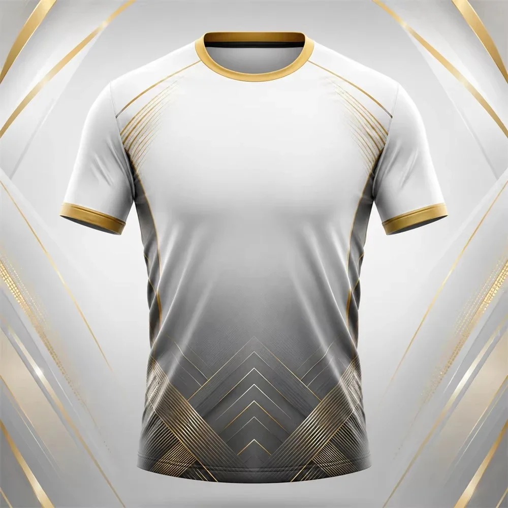 Gym Clothes Man Summer Crew Neck Quick Dry T-Shirt Tennis Badminton Ping-Pong Sportswear Outdoor Running Fitness Men's T Shirts