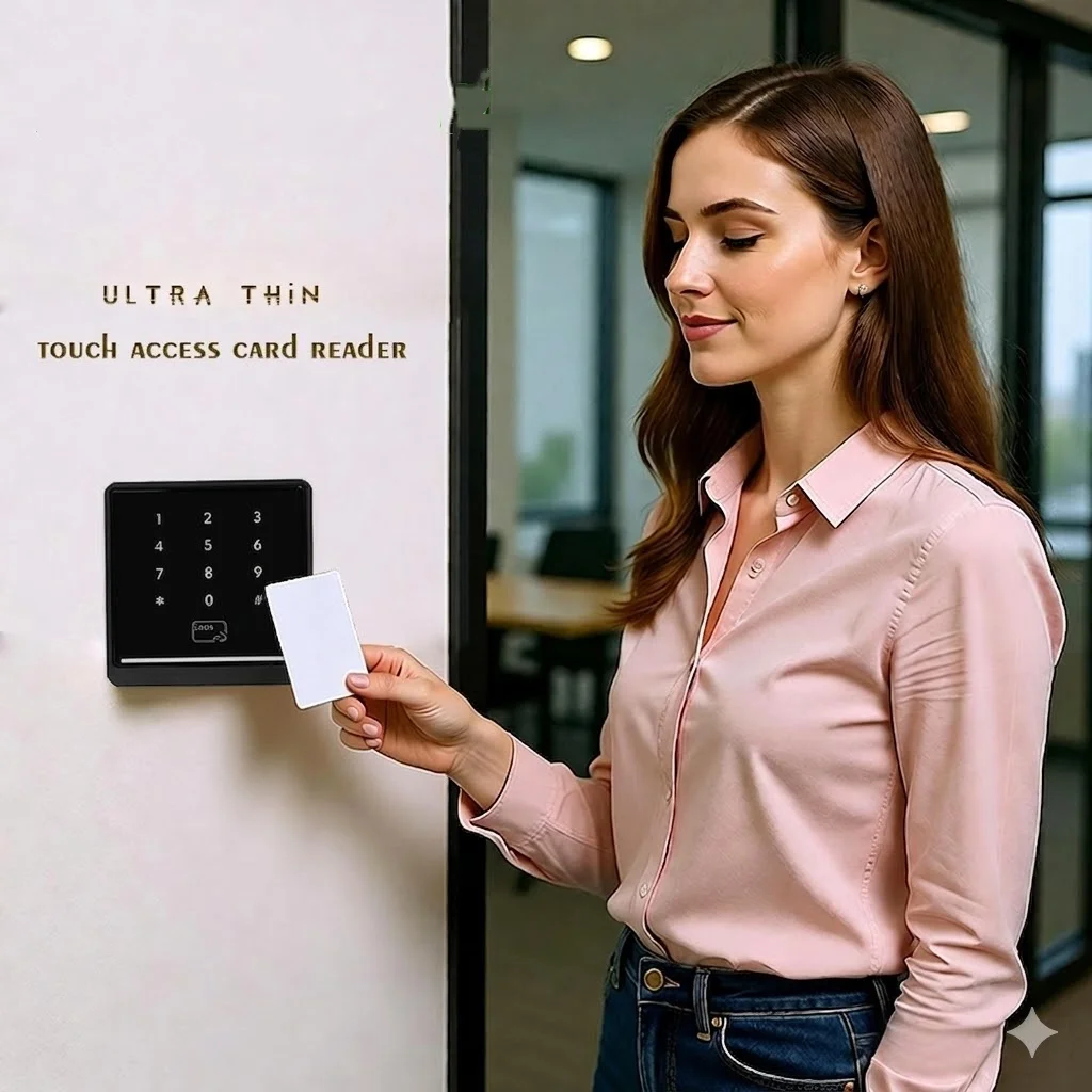 R572 RFID Access Control Card Reader 125KHz 13.56MHz NFC Wiegand 26 34 Touch Keypad Door Entry Security Gate Elevator System