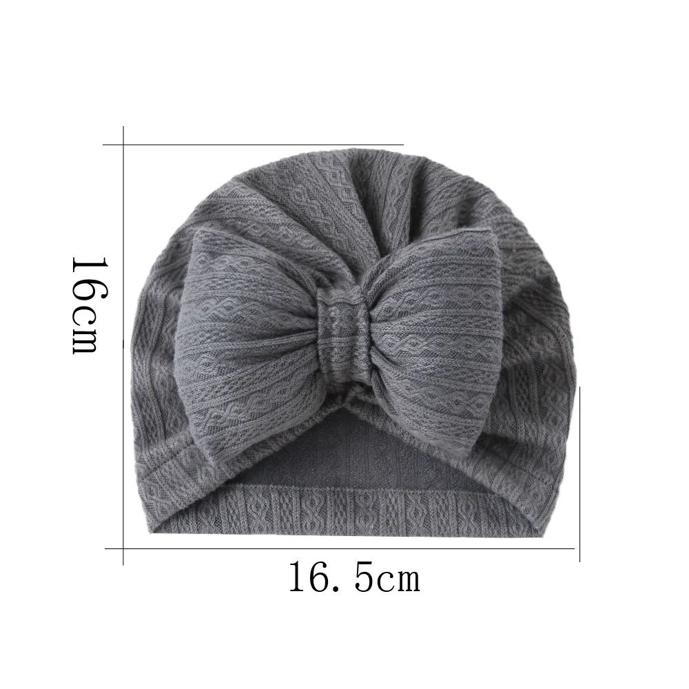 Baby Accessories For Newborn Toddler Cute Baby Girl Boy Turban Knit Beanie Hat Kids Cap Knot Solid Soft Hospital Caps