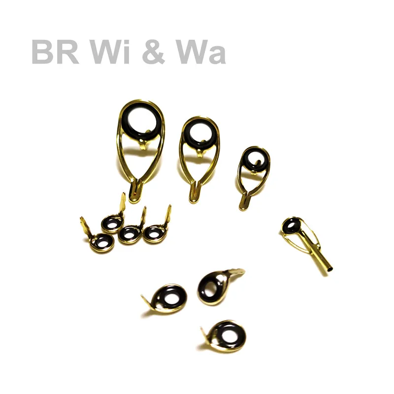 Gold KW Guide Set for K-Series, Double-Foot Casting Guides, Model KW Repair Rod, BR Wi & Wa