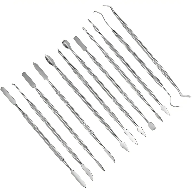 12pcs Dual-Head Wax Carving Tools for Ceramics, DIY Wax and Clay Sculpting Kit for Modeling and Shaping