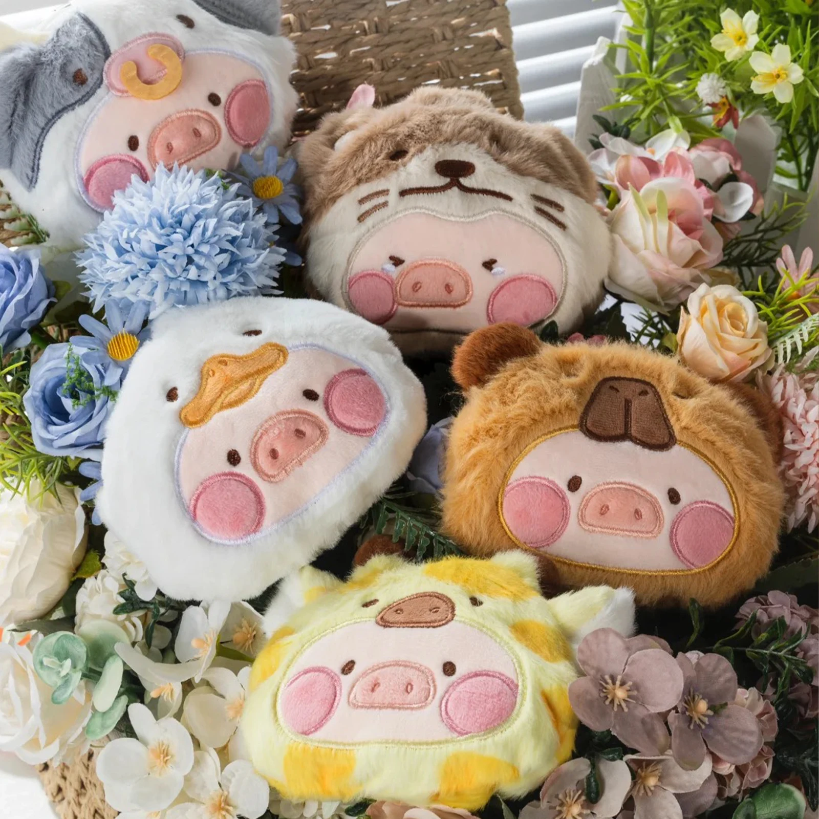 

Lulu The Piggy Animal Party Bag Series Canned Pig Blind Box Wallet Pendant Keychain Cute Doll Storage Decoration Trendy Toy Gift