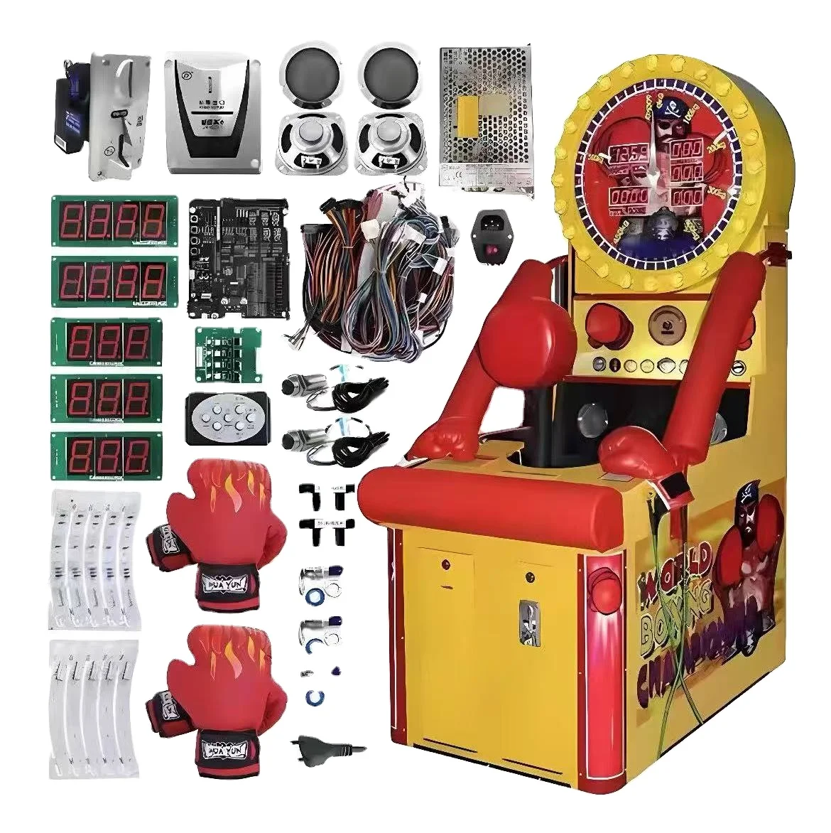 Coin Operated Game Street Electronic Arcade Boxing Machine  Ticket Redemption King of Fighters Boxing Machine Kits