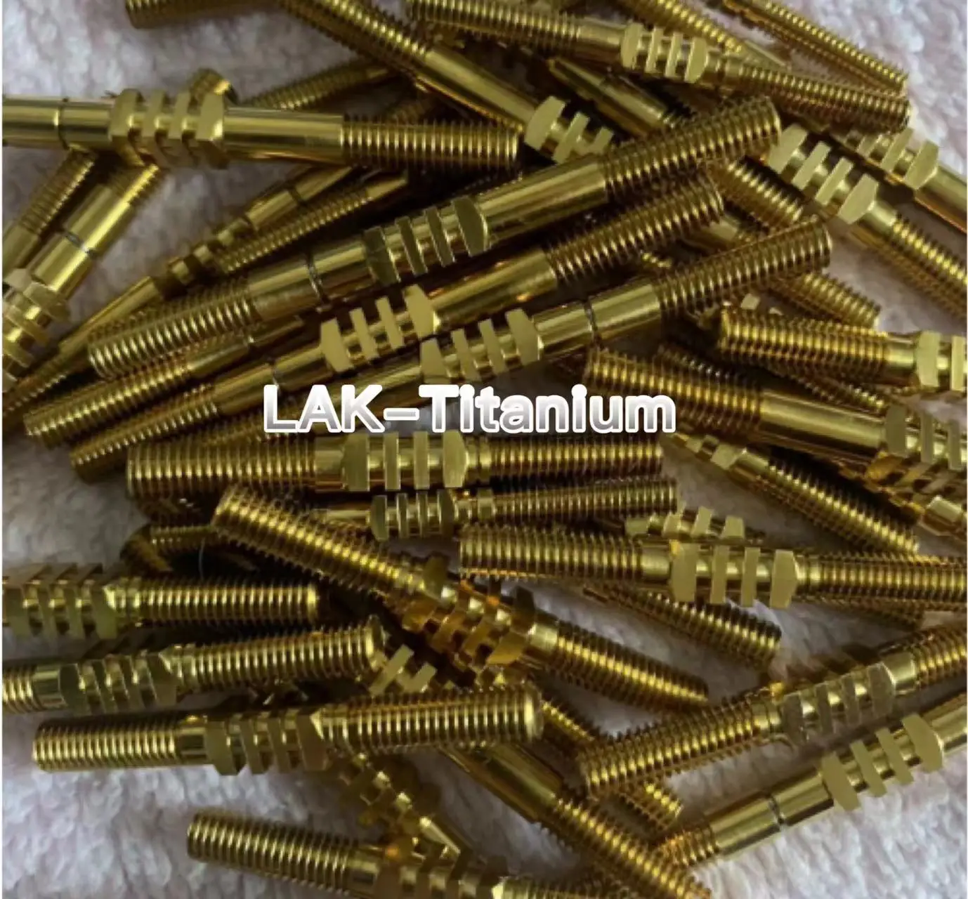 LAK-Titanium turnbuckle for RC M5x45 62 golden color Gr5