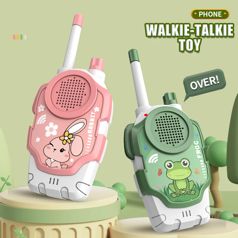 Walkie Talkie de 2 uds., juguete educativo para niños, interfono inalámbrico de largo alcance, intercomunicador de interacción entre padres e hijos, juguetes de comunicación