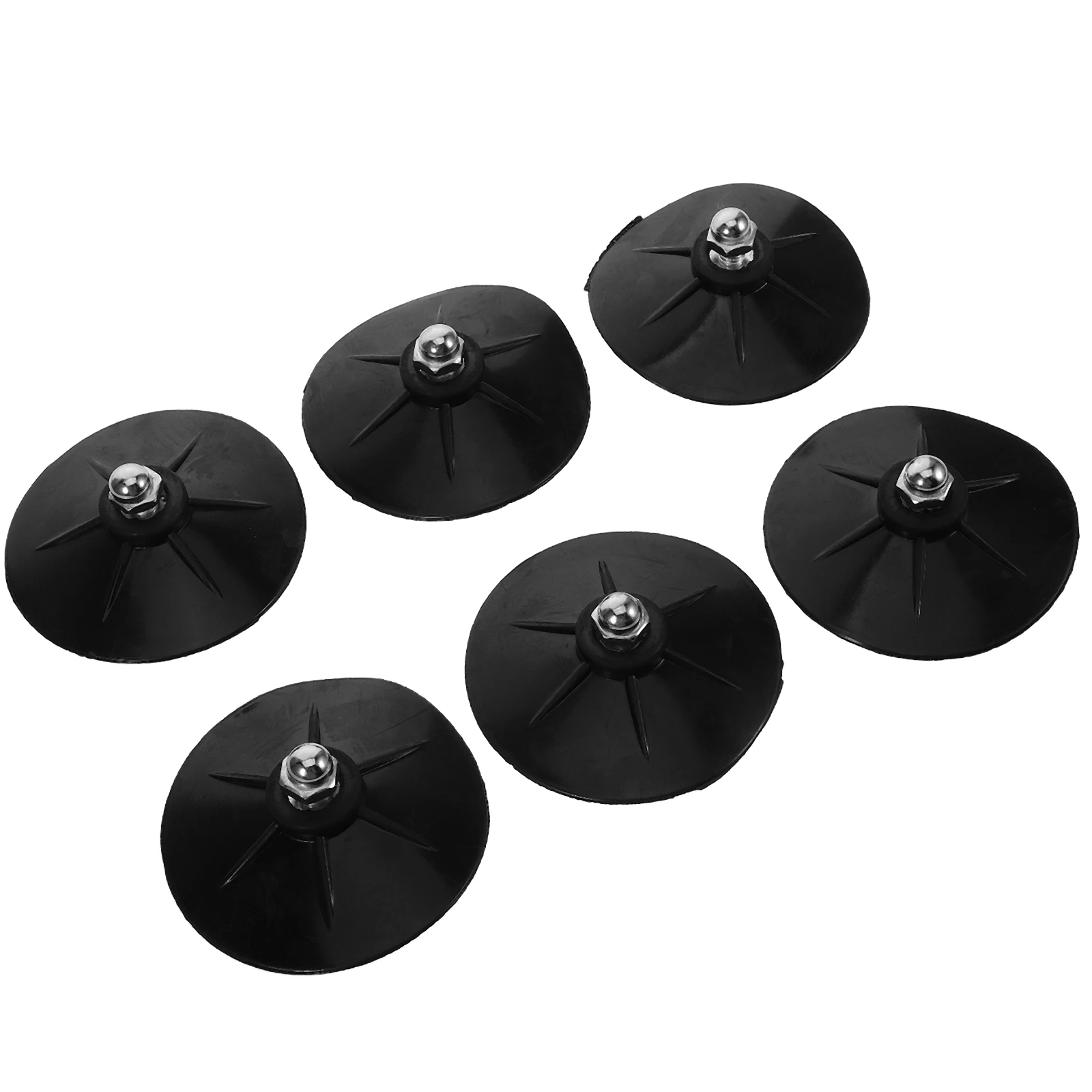 

6pcs Suction Cup Holder Feet Screws Base Stable High Strength Adhesion Wear Resistant Materials Fitness