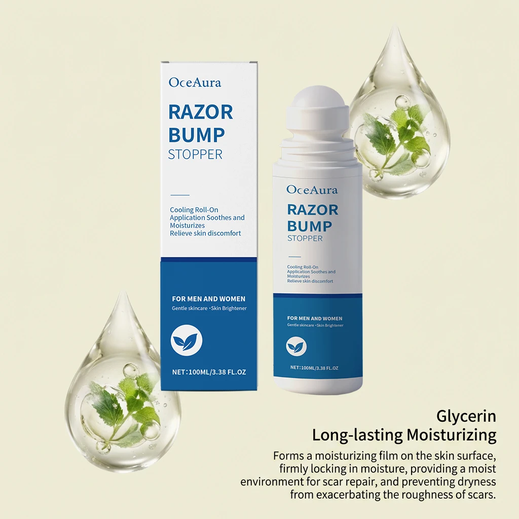 Hair Removal Essence Roller Deep Hydration Care Inhibit Hair Growth Refresh Sooth Improve Roughness Hair Removal Nourish Essence