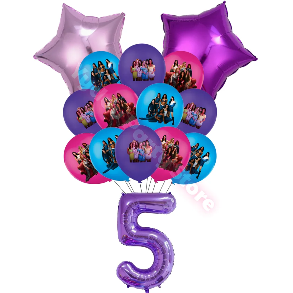Idol K&Katseye Verjaardagsfeestje Gunsten Armband Sticker Sleutelhanger Kpop Meisje Ballonnen Feestdecoratie Fans Geschenken Babyshower Suppli