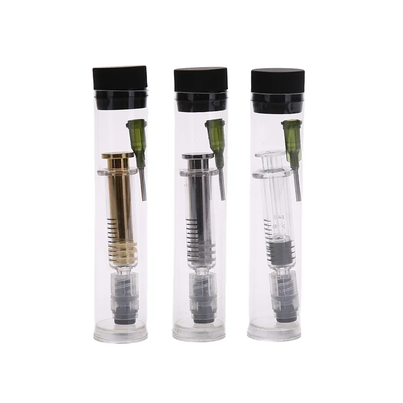 1PC 1ML / 3ML / 5ML Luer Lock Syringes Screw Blunt Tip Needles Caps For Industrial Dispensing