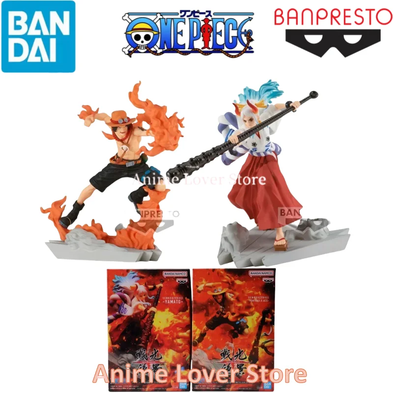 

Bandai Banpresto Original One Piece Portgas D Ace Yamato Anime Action Figures Toys for Kids Gift Collectible Model Ornaments