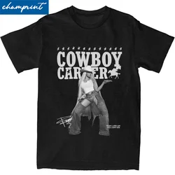 Mężczyźni kobiety Beyonce ROCK Cowboy Carter Act II Album T Shirt bawełniane ubrania Hipster krótki rękaw okrągły dekolt koszulki w większych rozmiarach