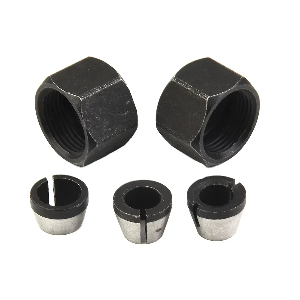 1/4" 6mm 8mm Collet Chuck Adapter With Nut Engraving Trimming Machine Electric Router Milling Cutter Accessories