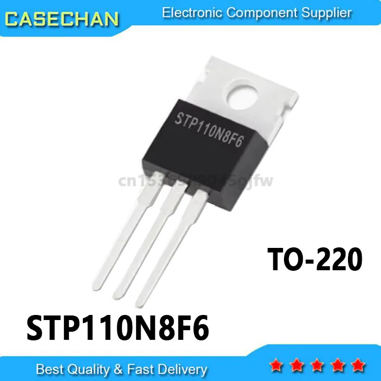 10PCS New and Original 110N8F6 STP110N8F7 STP110N7F6 STP110N8F6 TO-220 